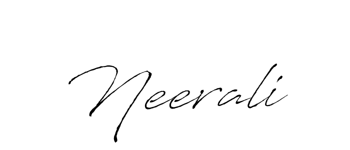 The best way (Antro_Vectra) to make a short signature is to pick only two or three words in your name. The name Neerali include a total of six letters. For converting this name. Neerali signature style 6 images and pictures png