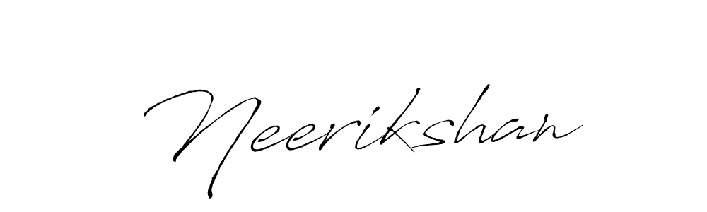 How to make Neerikshan signature? Antro_Vectra is a professional autograph style. Create handwritten signature for Neerikshan name. Neerikshan signature style 6 images and pictures png