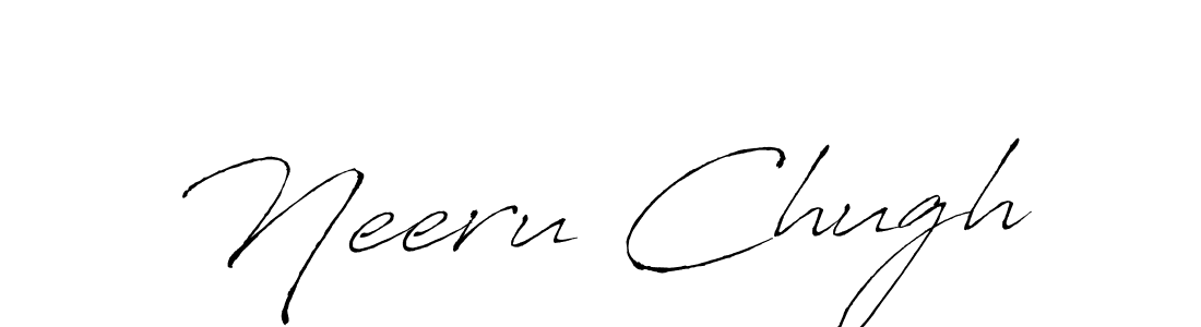 Use a signature maker to create a handwritten signature online. With this signature software, you can design (Antro_Vectra) your own signature for name Neeru Chugh. Neeru Chugh signature style 6 images and pictures png