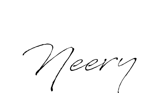 Neery stylish signature style. Best Handwritten Sign (Antro_Vectra) for my name. Handwritten Signature Collection Ideas for my name Neery. Neery signature style 6 images and pictures png