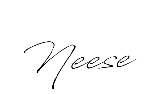 Neese stylish signature style. Best Handwritten Sign (Antro_Vectra) for my name. Handwritten Signature Collection Ideas for my name Neese. Neese signature style 6 images and pictures png