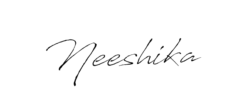 You should practise on your own different ways (Antro_Vectra) to write your name (Neeshika) in signature. don't let someone else do it for you. Neeshika signature style 6 images and pictures png