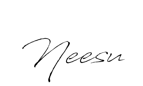How to make Neesu signature? Antro_Vectra is a professional autograph style. Create handwritten signature for Neesu name. Neesu signature style 6 images and pictures png