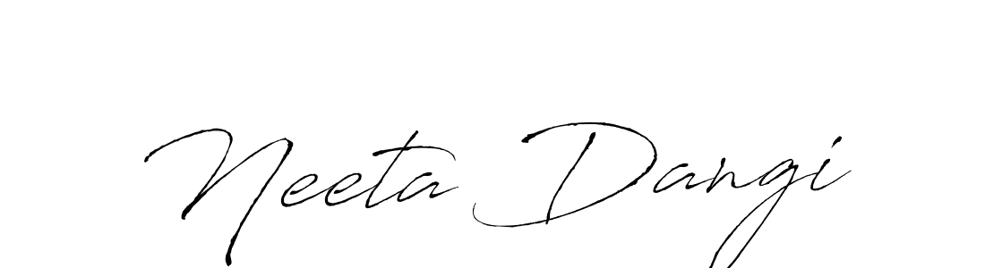 Use a signature maker to create a handwritten signature online. With this signature software, you can design (Antro_Vectra) your own signature for name Neeta Dangi. Neeta Dangi signature style 6 images and pictures png