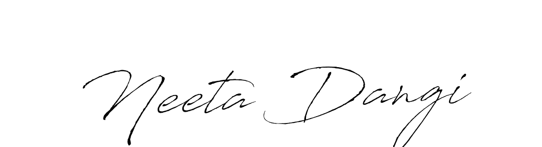 Also we have Neeta Dangi name is the best signature style. Create professional handwritten signature collection using Antro_Vectra autograph style. Neeta Dangi signature style 6 images and pictures png