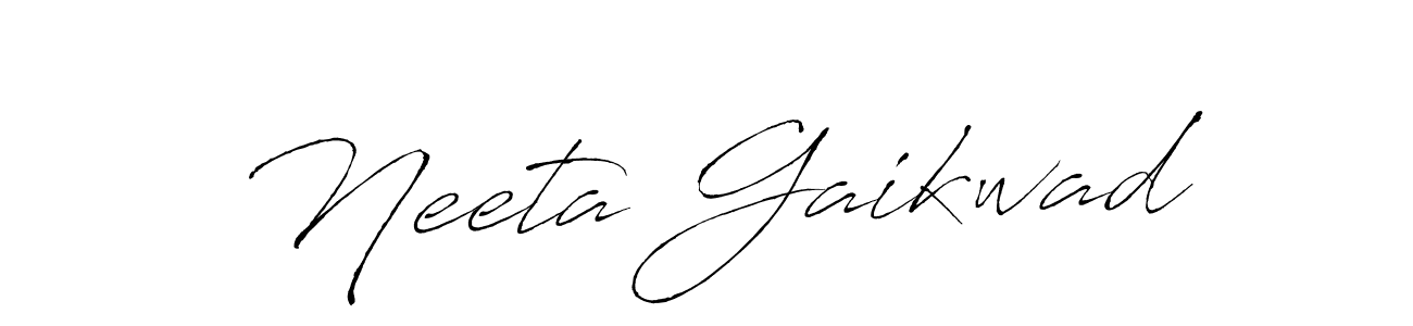 Design your own signature with our free online signature maker. With this signature software, you can create a handwritten (Antro_Vectra) signature for name Neeta Gaikwad. Neeta Gaikwad signature style 6 images and pictures png