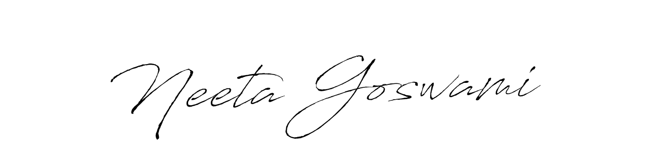 You should practise on your own different ways (Antro_Vectra) to write your name (Neeta Goswami) in signature. don't let someone else do it for you. Neeta Goswami signature style 6 images and pictures png