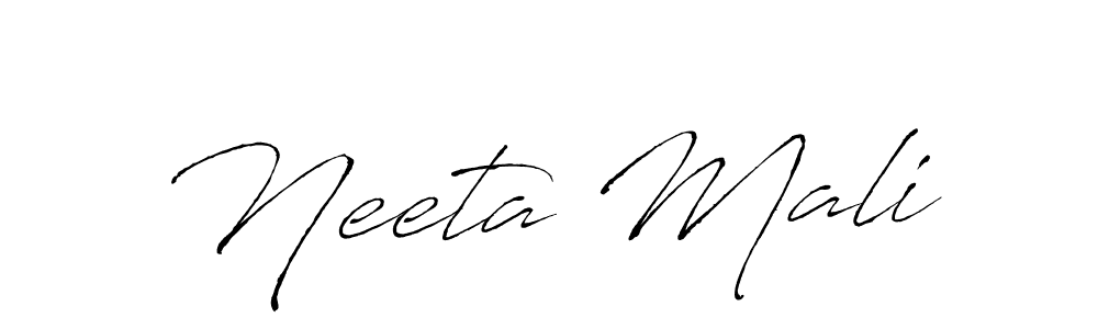 Also You can easily find your signature by using the search form. We will create Neeta Mali name handwritten signature images for you free of cost using Antro_Vectra sign style. Neeta Mali signature style 6 images and pictures png