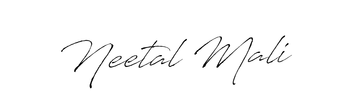 Use a signature maker to create a handwritten signature online. With this signature software, you can design (Antro_Vectra) your own signature for name Neetal Mali. Neetal Mali signature style 6 images and pictures png