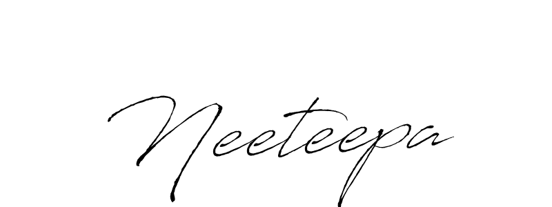 How to make Neeteepa signature? Antro_Vectra is a professional autograph style. Create handwritten signature for Neeteepa name. Neeteepa signature style 6 images and pictures png