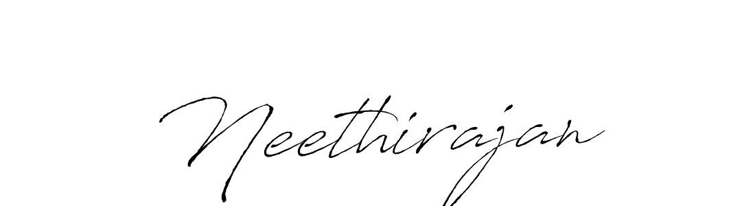 Make a beautiful signature design for name Neethirajan. With this signature (Antro_Vectra) style, you can create a handwritten signature for free. Neethirajan signature style 6 images and pictures png