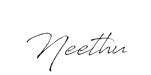 How to make Neethu signature? Antro_Vectra is a professional autograph style. Create handwritten signature for Neethu name. Neethu signature style 6 images and pictures png