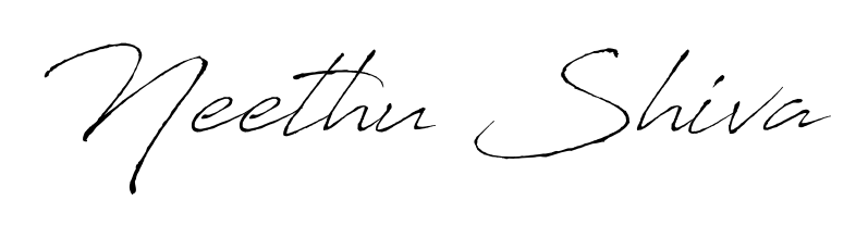 Personalize your online presence with Neethu Shiva signature rendered in elegant Antro_Vectra font. Great for website footers and blogs. Neethu Shiva signature style 6 images and pictures png
