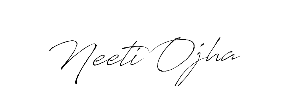 Design your own signature with our free online signature maker. With this signature software, you can create a handwritten (Antro_Vectra) signature for name Neeti Ojha. Neeti Ojha signature style 6 images and pictures png