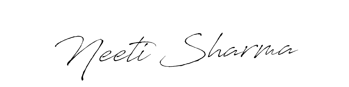 This is the best signature style for the Neeti Sharma name. Also you like these signature font (Antro_Vectra). Mix name signature. Neeti Sharma signature style 6 images and pictures png