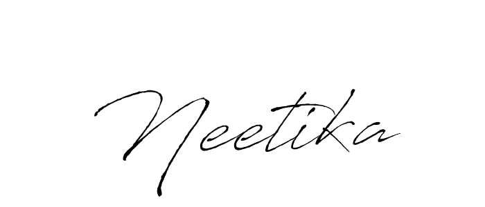 Make a beautiful signature design for name Neetika. With this signature (Antro_Vectra) style, you can create a handwritten signature for free. Neetika signature style 6 images and pictures png