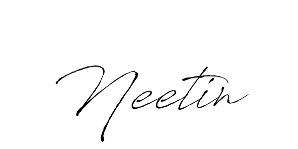 How to make Neetin signature? Antro_Vectra is a professional autograph style. Create handwritten signature for Neetin name. Neetin signature style 6 images and pictures png