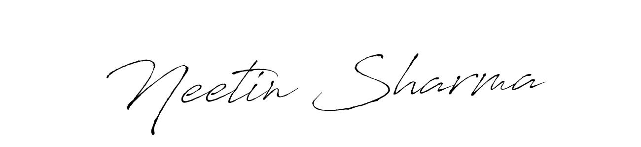 You should practise on your own different ways (Antro_Vectra) to write your name (Neetin Sharma) in signature. don't let someone else do it for you. Neetin Sharma signature style 6 images and pictures png