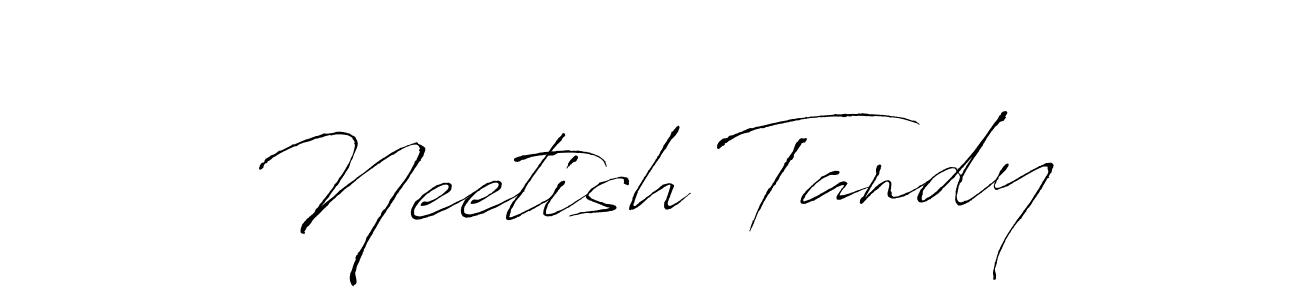 Similarly Antro_Vectra is the best handwritten signature design. Signature creator online .You can use it as an online autograph creator for name Neetish Tandy. Neetish Tandy signature style 6 images and pictures png