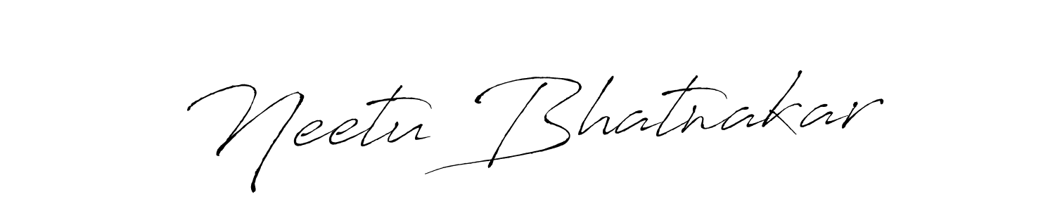 Also You can easily find your signature by using the search form. We will create Neetu Bhatnakar name handwritten signature images for you free of cost using Antro_Vectra sign style. Neetu Bhatnakar signature style 6 images and pictures png