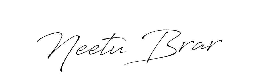 Also we have Neetu Brar name is the best signature style. Create professional handwritten signature collection using Antro_Vectra autograph style. Neetu Brar signature style 6 images and pictures png