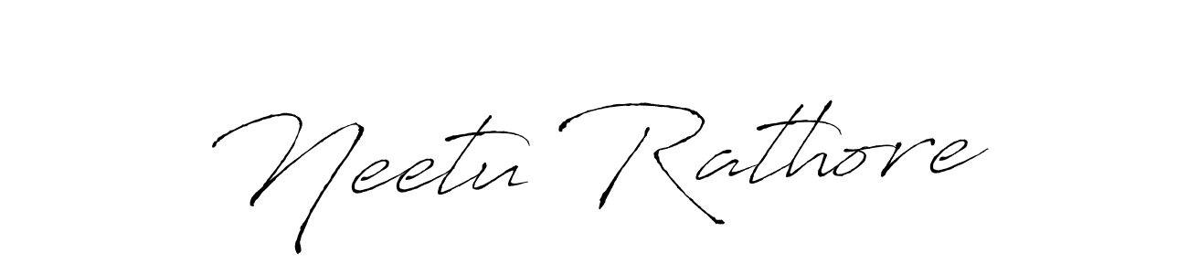 Make a beautiful signature design for name Neetu Rathore. With this signature (Antro_Vectra) style, you can create a handwritten signature for free. Neetu Rathore signature style 6 images and pictures png