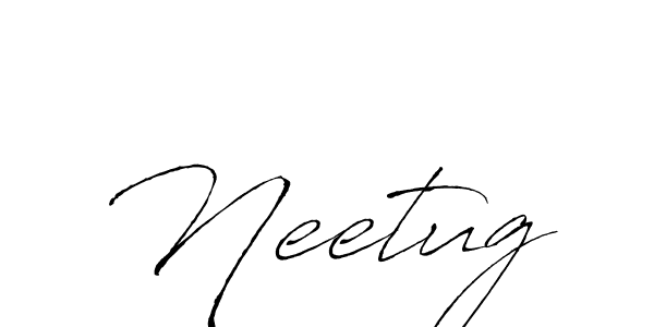 Antro_Vectra is a professional signature style that is perfect for those who want to add a touch of class to their signature. It is also a great choice for those who want to make their signature more unique. Get Neetug name to fancy signature for free. Neetug signature style 6 images and pictures png