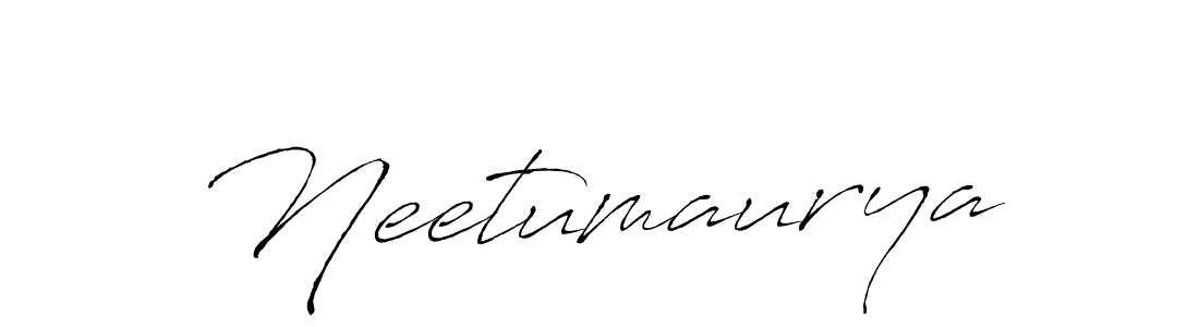 Create a beautiful signature design for name Neetumaurya. With this signature (Antro_Vectra) fonts, you can make a handwritten signature for free. Neetumaurya signature style 6 images and pictures png