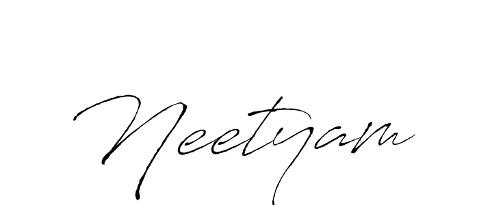 Neetyam stylish signature style. Best Handwritten Sign (Antro_Vectra) for my name. Handwritten Signature Collection Ideas for my name Neetyam. Neetyam signature style 6 images and pictures png