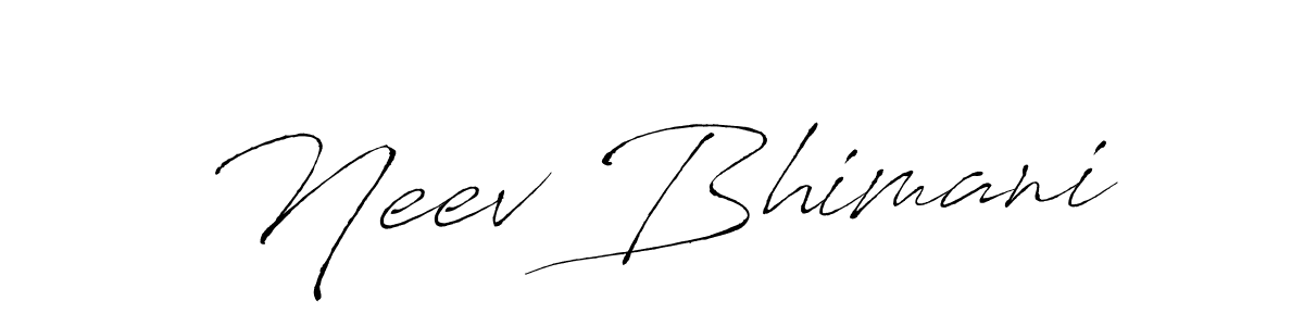 It looks lik you need a new signature style for name Neev Bhimani. Design unique handwritten (Antro_Vectra) signature with our free signature maker in just a few clicks. Neev Bhimani signature style 6 images and pictures png