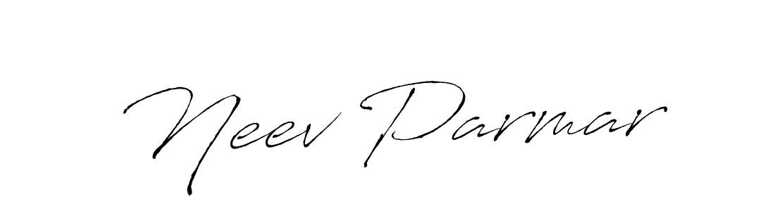 How to make Neev Parmar signature? Antro_Vectra is a professional autograph style. Create handwritten signature for Neev Parmar name. Neev Parmar signature style 6 images and pictures png