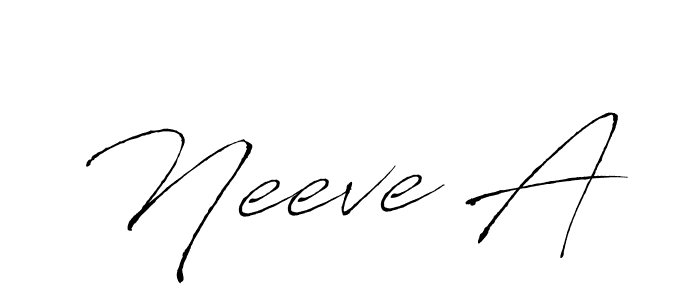 if you are searching for the best signature style for your name Neeve A. so please give up your signature search. here we have designed multiple signature styles  using Antro_Vectra. Neeve A signature style 6 images and pictures png