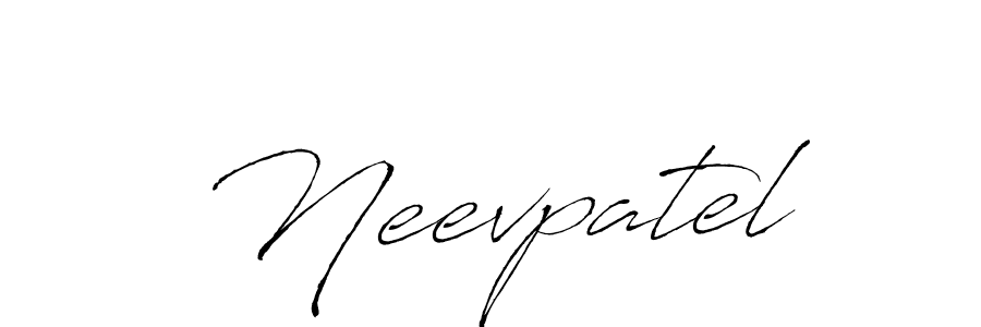 How to make Neevpatel name signature. Use Antro_Vectra style for creating short signs online. This is the latest handwritten sign. Neevpatel signature style 6 images and pictures png