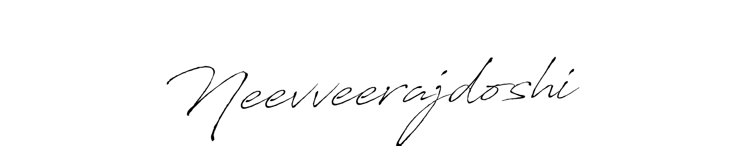 How to make Neevveerajdoshi name signature. Use Antro_Vectra style for creating short signs online. This is the latest handwritten sign. Neevveerajdoshi signature style 6 images and pictures png