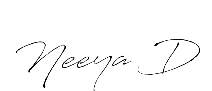 Use a signature maker to create a handwritten signature online. With this signature software, you can design (Antro_Vectra) your own signature for name Neeya D. Neeya D signature style 6 images and pictures png