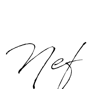 if you are searching for the best signature style for your name Nef. so please give up your signature search. here we have designed multiple signature styles  using Antro_Vectra. Nef signature style 6 images and pictures png