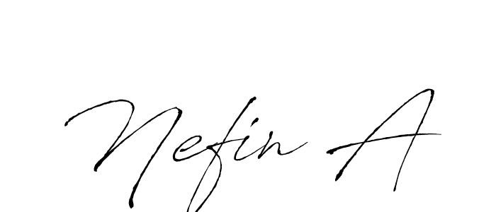 Also we have Nefin A name is the best signature style. Create professional handwritten signature collection using Antro_Vectra autograph style. Nefin A signature style 6 images and pictures png