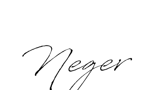 Create a beautiful signature design for name Neger. With this signature (Antro_Vectra) fonts, you can make a handwritten signature for free. Neger signature style 6 images and pictures png