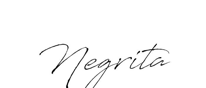 How to make Negrita signature? Antro_Vectra is a professional autograph style. Create handwritten signature for Negrita name. Negrita signature style 6 images and pictures png