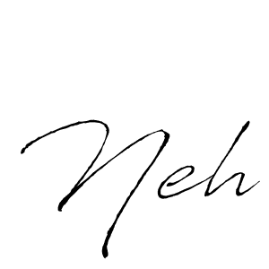 You should practise on your own different ways (Antro_Vectra) to write your name (Neh) in signature. don't let someone else do it for you. Neh signature style 6 images and pictures png