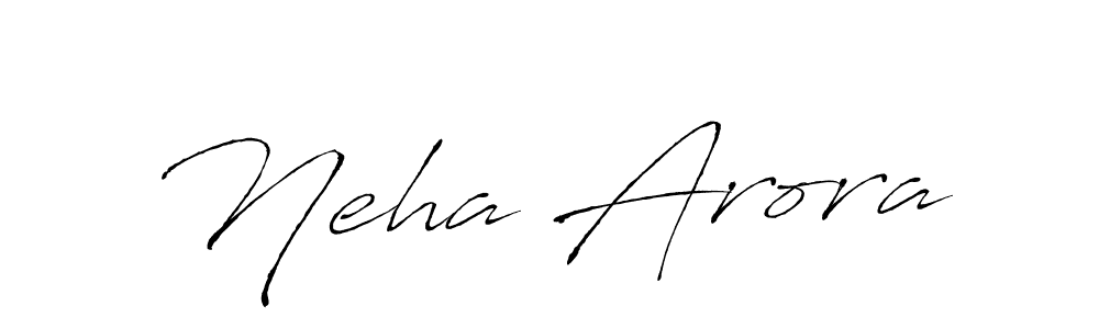 Make a beautiful signature design for name Neha Arora. With this signature (Antro_Vectra) style, you can create a handwritten signature for free. Neha Arora signature style 6 images and pictures png