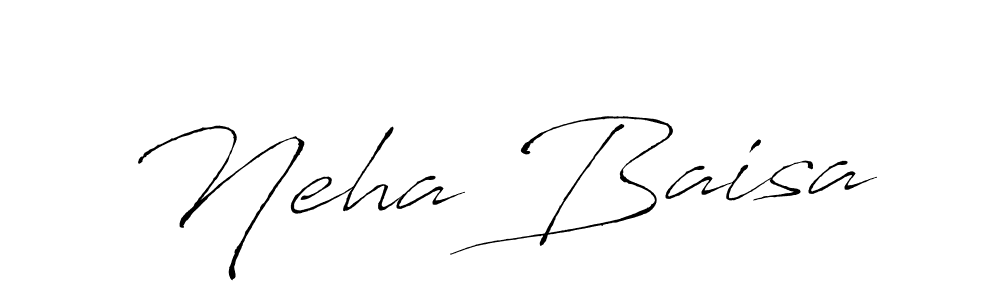 Design your own signature with our free online signature maker. With this signature software, you can create a handwritten (Antro_Vectra) signature for name Neha Baisa. Neha Baisa signature style 6 images and pictures png