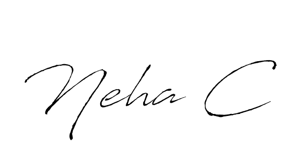 Similarly Antro_Vectra is the best handwritten signature design. Signature creator online .You can use it as an online autograph creator for name Neha C. Neha C signature style 6 images and pictures png