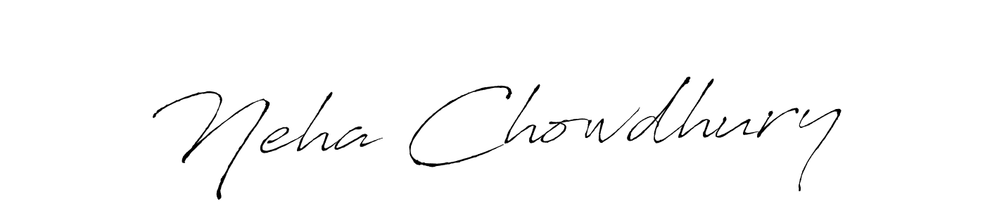 Use a signature maker to create a handwritten signature online. With this signature software, you can design (Antro_Vectra) your own signature for name Neha Chowdhury. Neha Chowdhury signature style 6 images and pictures png