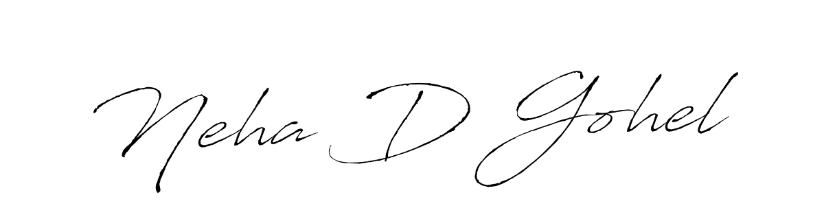 Make a beautiful signature design for name Neha D Gohel. Use this online signature maker to create a handwritten signature for free. Neha D Gohel signature style 6 images and pictures png