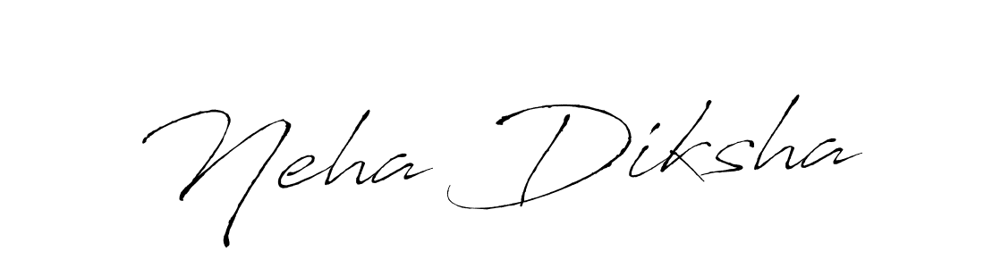 Use a signature maker to create a handwritten signature online. With this signature software, you can design (Antro_Vectra) your own signature for name Neha Diksha. Neha Diksha signature style 6 images and pictures png