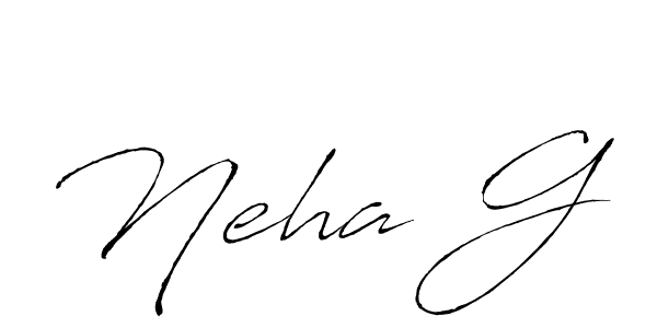 Use a signature maker to create a handwritten signature online. With this signature software, you can design (Antro_Vectra) your own signature for name Neha G. Neha G signature style 6 images and pictures png