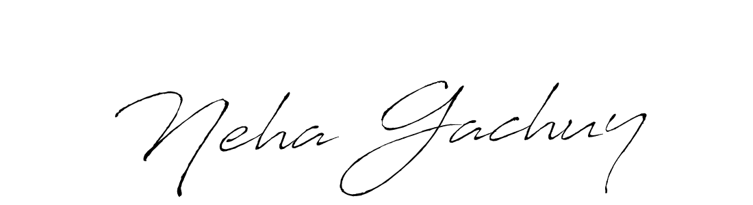 Antro_Vectra is a professional signature style that is perfect for those who want to add a touch of class to their signature. It is also a great choice for those who want to make their signature more unique. Get Neha Gachuy name to fancy signature for free. Neha Gachuy signature style 6 images and pictures png