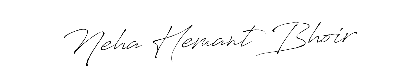 Design your own signature with our free online signature maker. With this signature software, you can create a handwritten (Antro_Vectra) signature for name Neha Hemant Bhoir. Neha Hemant Bhoir signature style 6 images and pictures png