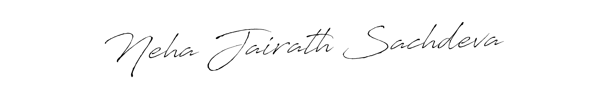 Antro_Vectra is a professional signature style that is perfect for those who want to add a touch of class to their signature. It is also a great choice for those who want to make their signature more unique. Get Neha Jairath Sachdeva name to fancy signature for free. Neha Jairath Sachdeva signature style 6 images and pictures png